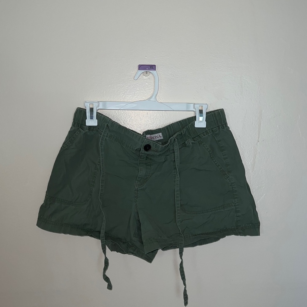 Merona size Medium green shorts. Don’t fit me anymore!